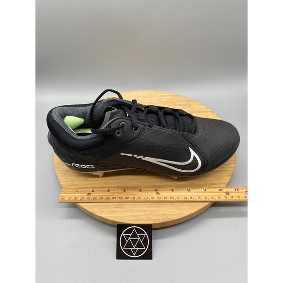 Nike Softball Cleats Womens 12 Hyperdiamond 4 Elite Black White Shoe CZ5917-005 - Picture 16 of 16